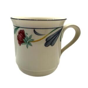 Lenox Poppies on Blue Ceramic Coffee Mug